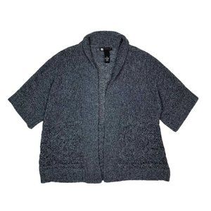 (Up To 50% Off SALE) Carole Little Open Front Knit Half Sleeve Cardigan